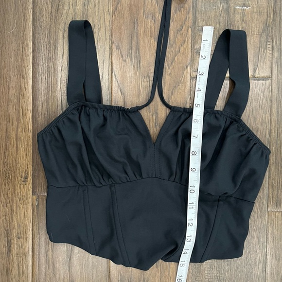 L.A HEARTS Cropped Tank Top with Neck Tie Up - Picture 10 of 11